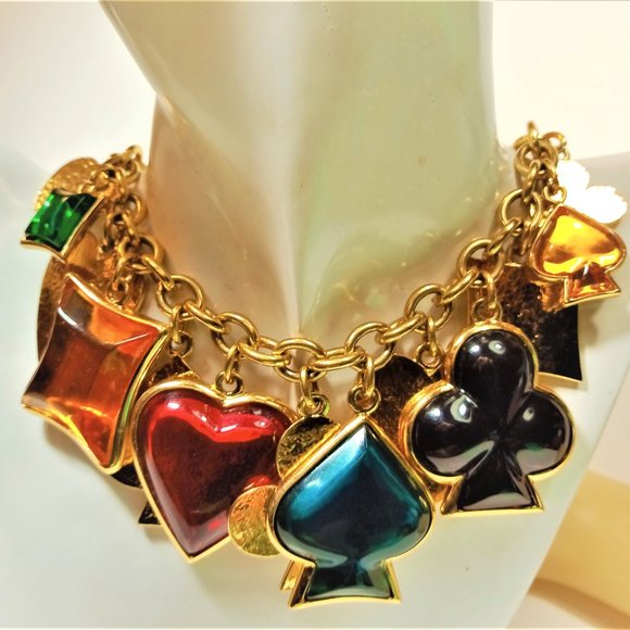 Vintage Massive Goossens for YSL Charm Necklace - Picture 2 of 15